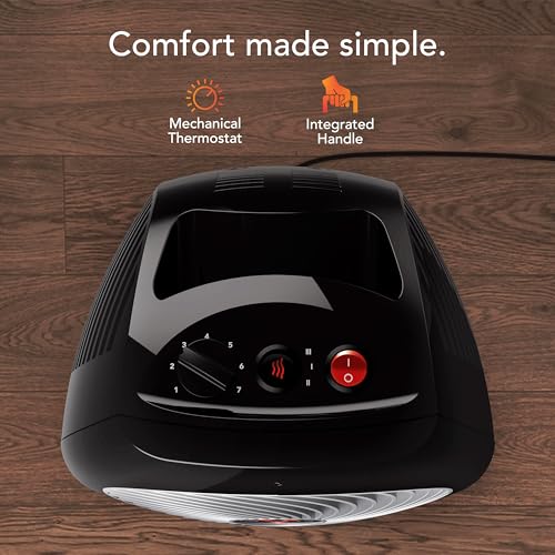 Vornado MVH Space Heater with 3 Heat Settings & Auto Safety Features