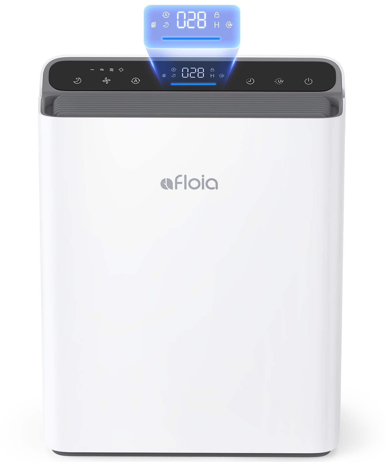 Large Room Air Purifier with PM2.5 Display & Smart Auto Mode, 3-Stage Filter Smoke & Odor Eliminator