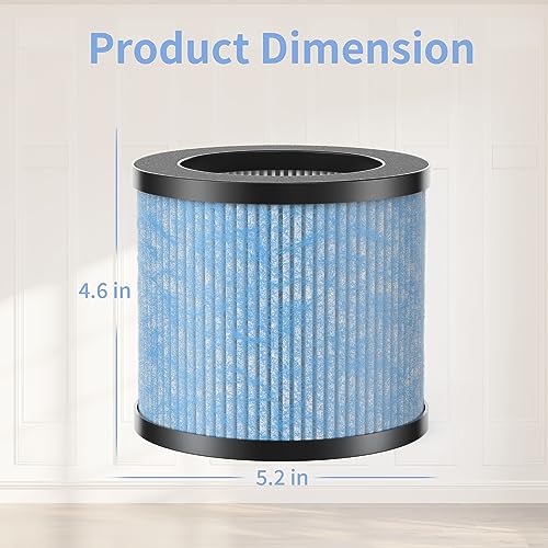 TOPPIN TPAP002 True HEPA Filter Replacement, 2-Pack