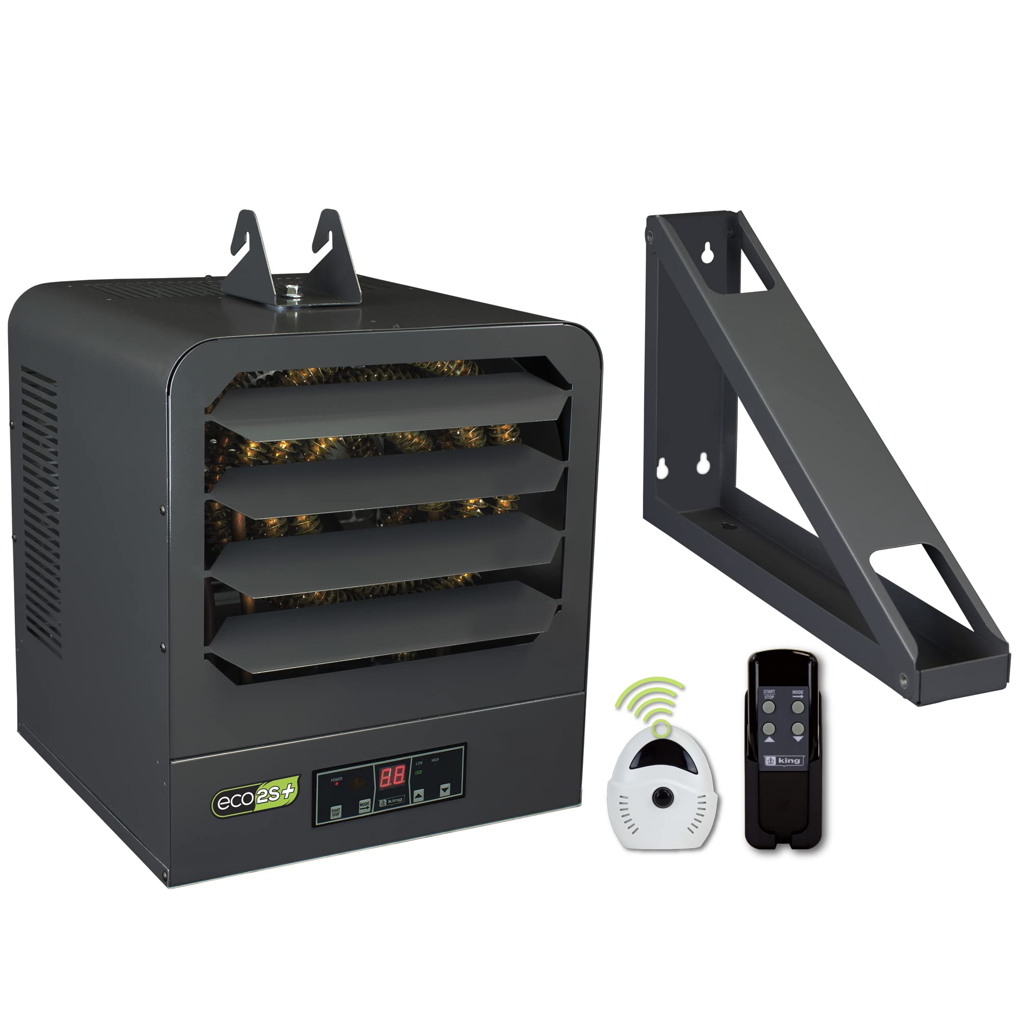 KING KB2410-1-ECO2S-PLUS 2-Stage Electronic Garage Heater