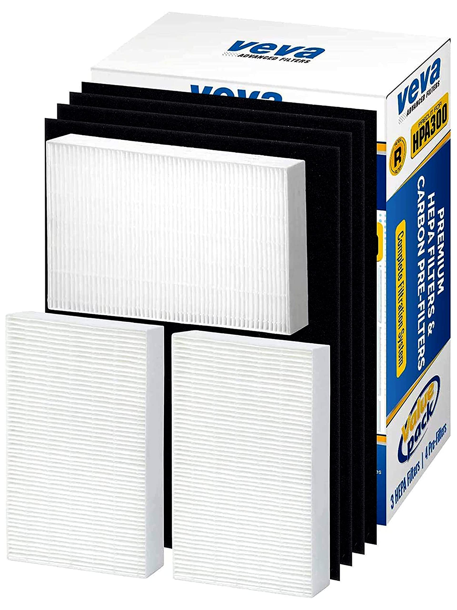 VEVA HPA300 HEPA Filter Replacement for Honeywell Air Purifiers - 3 Pack