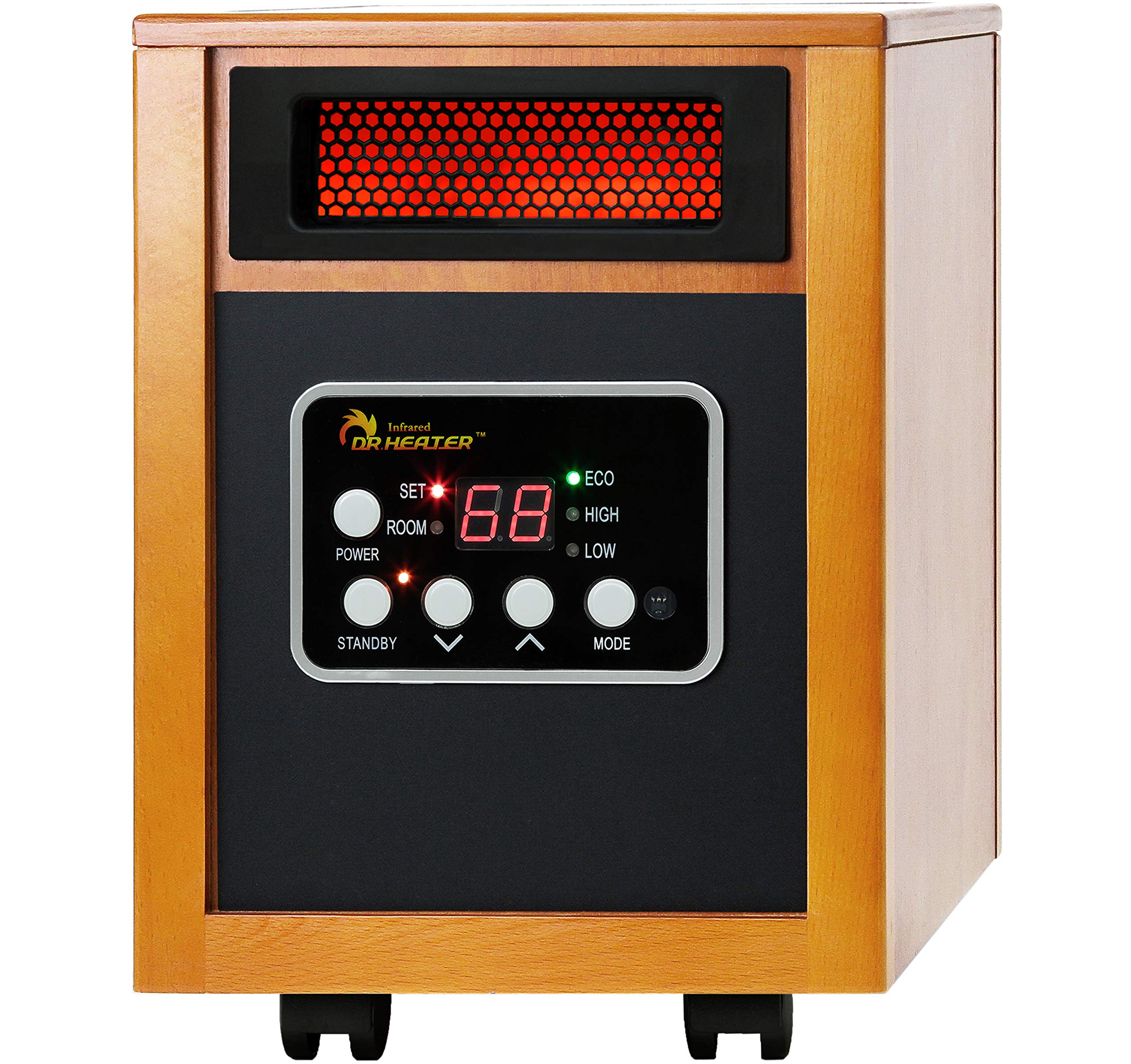 Original Dr. Infrared Portable Heater, 1500-Watt, Cherry (Pack of 1)